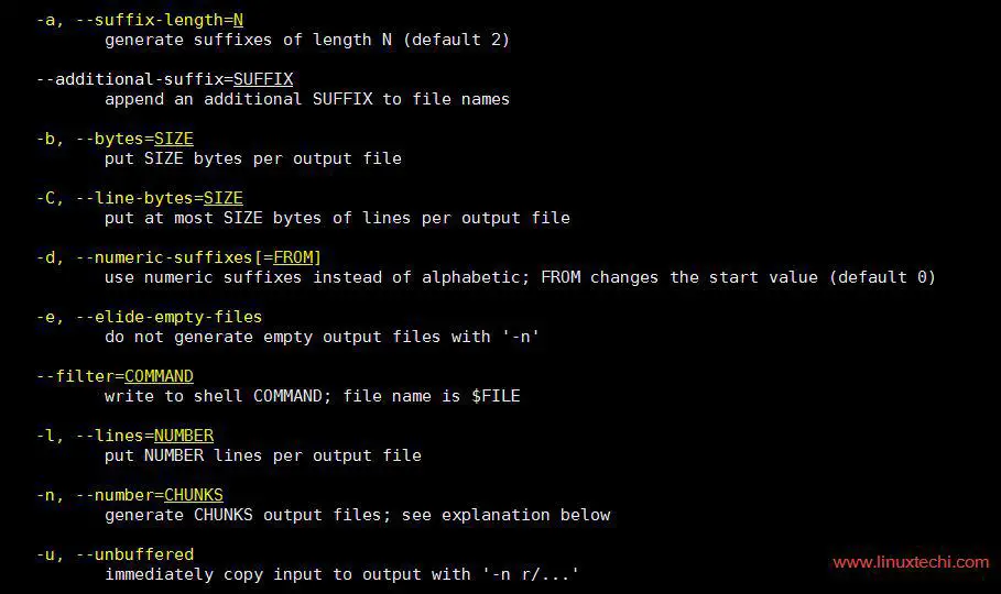 11 Useful Split Command Examples For Linux Systems