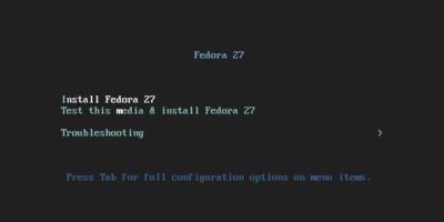 Fedora27-Server-Installation-Screen