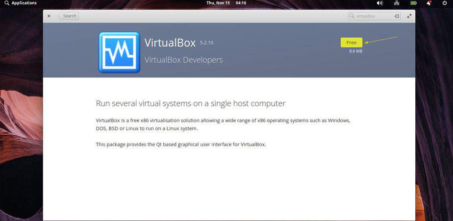 virtualbox installation