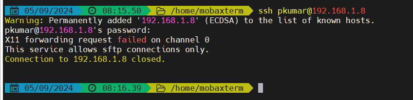 Try SSH For SFTP Testing Debian 12