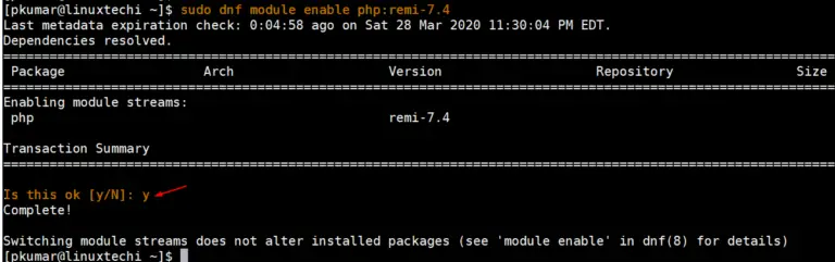 remi upgrade php 7.4 to 8.1