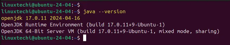 Java-Version-Check-Ubuntu-24-04