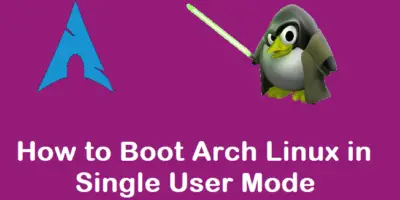 Boot-Arch-Linux-Single-User-Mode