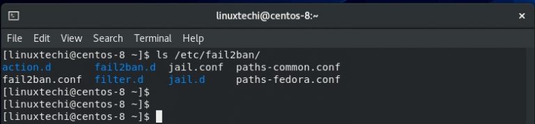 Fail2ban настройка centos 8