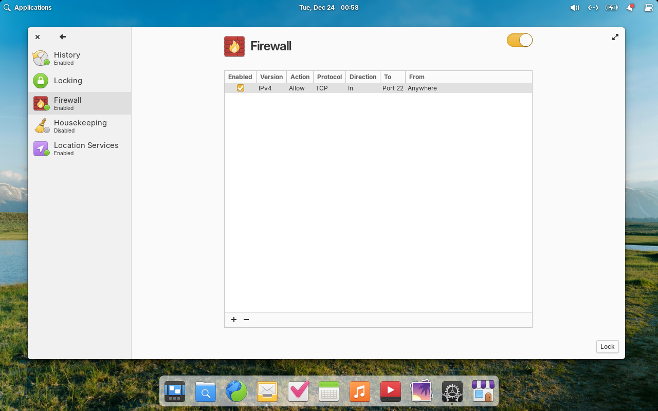 Enable Firewall on Elementary OS 8