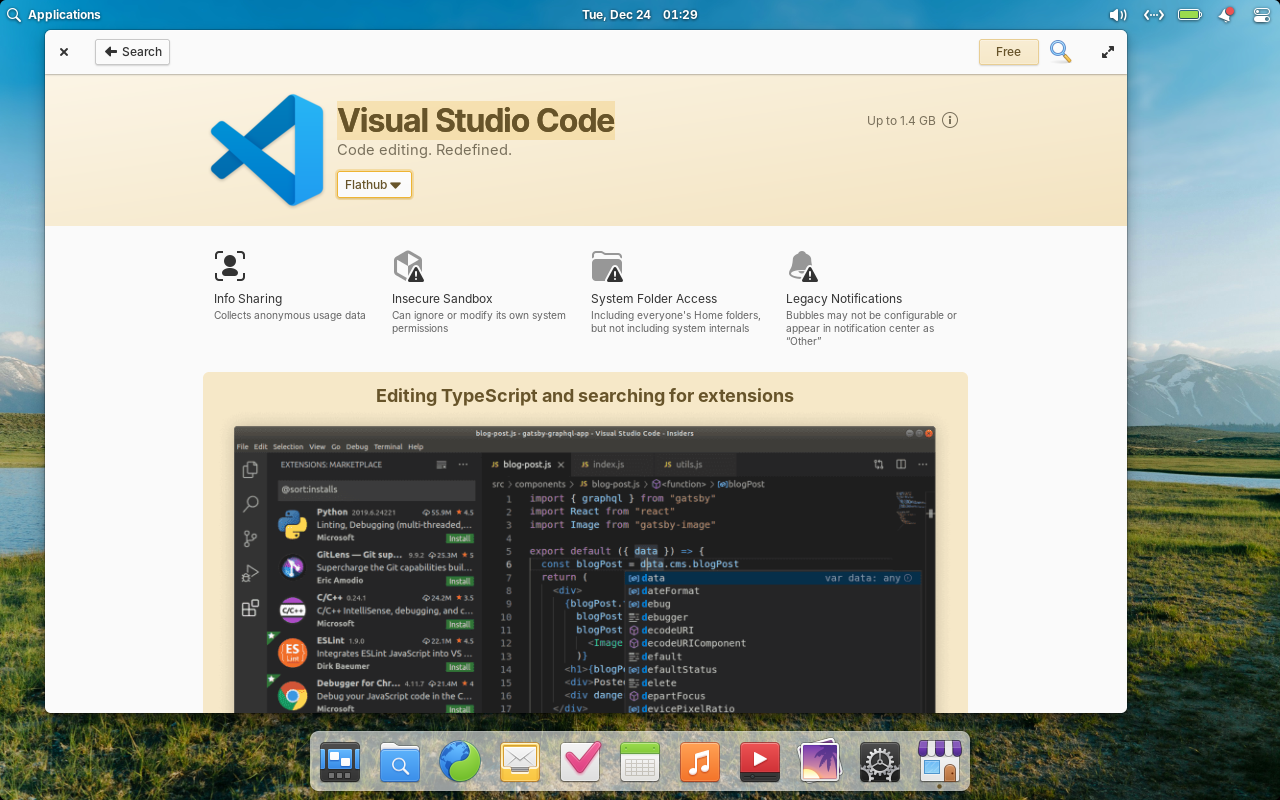 Install Visual Studio Code on Elementary OS 8