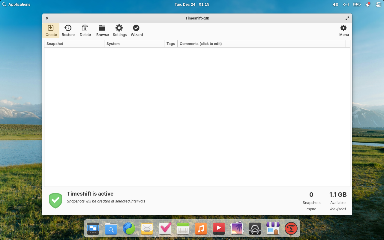 TimeShift Backup Software on Elementary OS 8