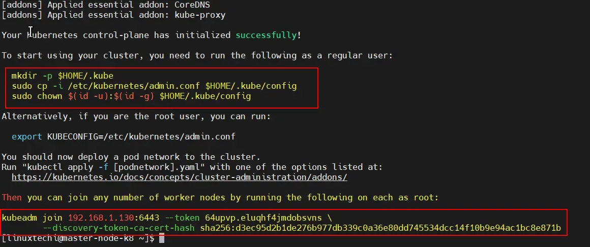 Install Kubernetes Cluster on RHEL 8