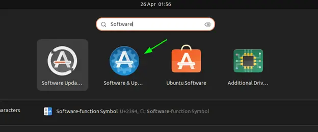 検索-ソフトウェア-アップデート-Ubuntu-ダッシュ