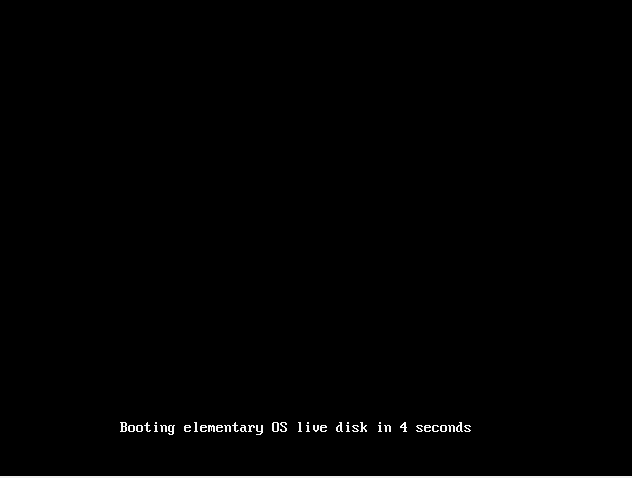Booting Elementary OS 8 Live Disk