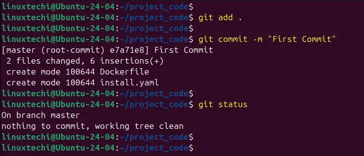 Git-Commit-Command-Ubuntu