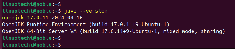 OpenJDK-17-Version-Check-Ubuntu-24-04