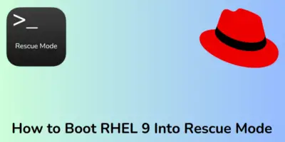 Booting RHEL 9 Into Rescue Mode