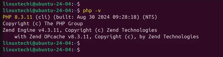Command To Check PHP Version Ubuntu