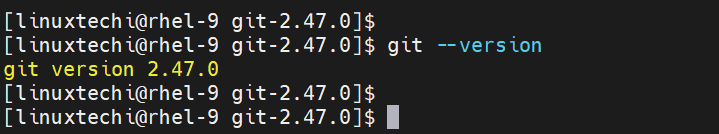 Git Version Build From Source RHEL 9